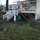 A destroyed home of a member of the Port-au-Chien Tribe.
